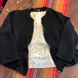 Black Torrid peplum blazer
